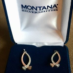 Montana Crossing Paths Horseshoe Nail Earrings